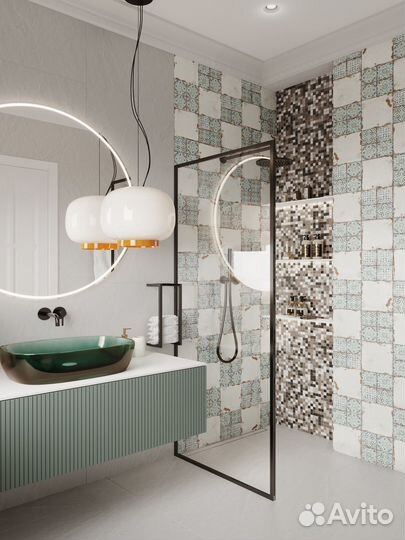 Плитка мозаика стеклянная 