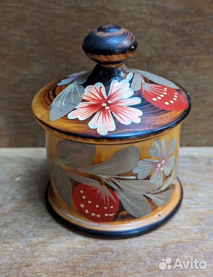 Сахарница расписная, шкатулка, поставок