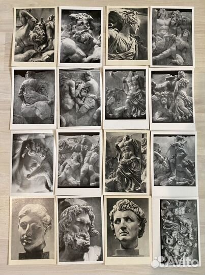 Комплект открыток Пергамский алтарь античность