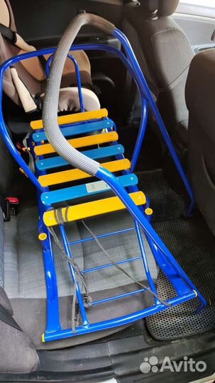 Санки детские с колёсиками