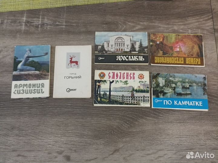 Наборы открыток СССР Города разных издательств
