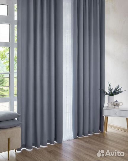 Комплект штор канвас Эдем готовые и на заказ