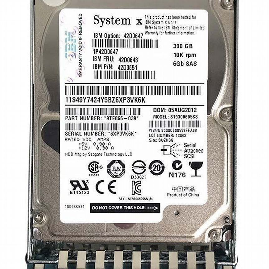 [90Y8917] Жесткий Диск Ibm 300gb 10000 Sas 2,5" Hdd 90y8917