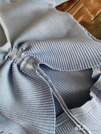 Голубое платье лапша новое