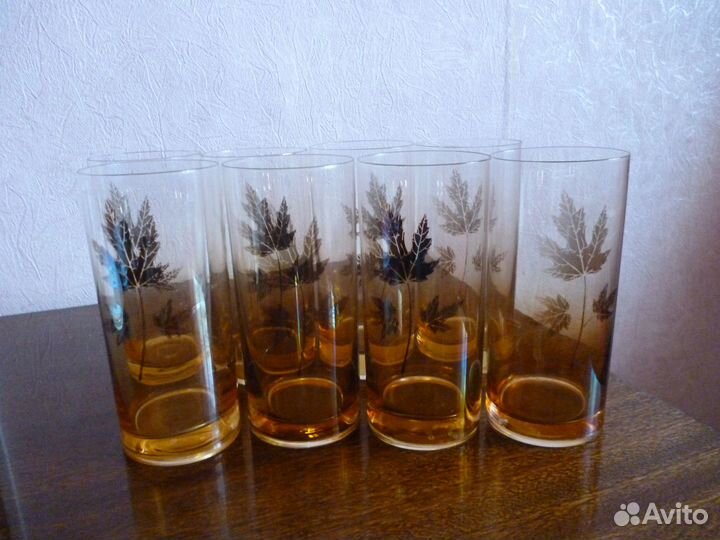 Стаканы цветное стекло