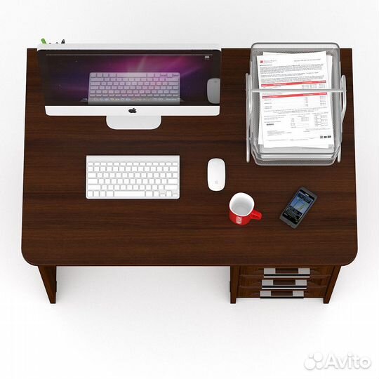 Стол письменный С-мд-1-05 орех