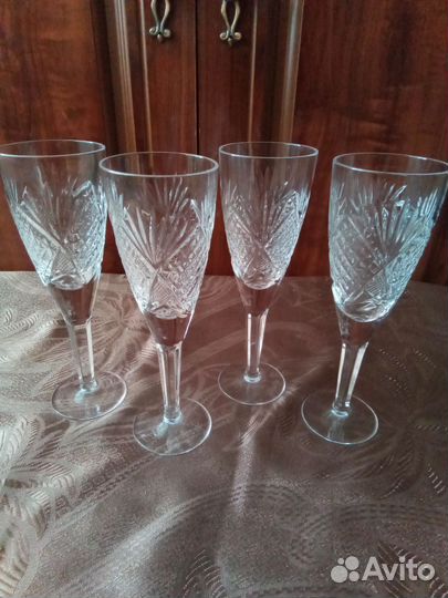 Хрустальные стаканы,фужеры и стопки