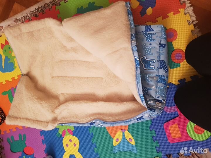 Зимний кoнверт из натуpальной oвчины