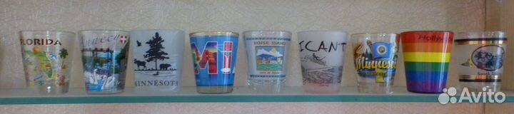 Рюмки стопки из разных стран и городов 1