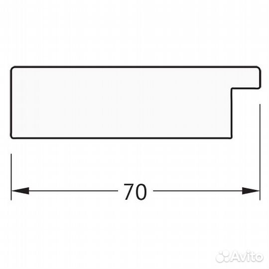 Зеркало Evoform Definite 136х76 BY 3308 в багетно