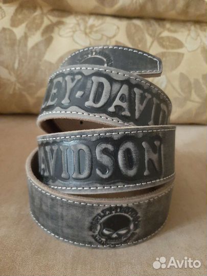 Ремень мужской кожаный Харлей Дэвидсон