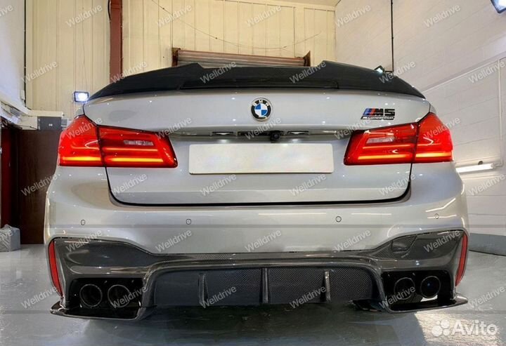 Спойлер BMW 5 G30 PSM черный