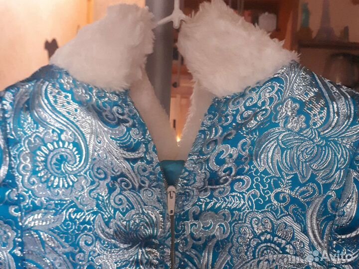 Костюм снегурочки детский. Есть шапочка