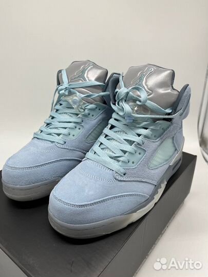 Кроссовки nike air jordan 5 bluebird