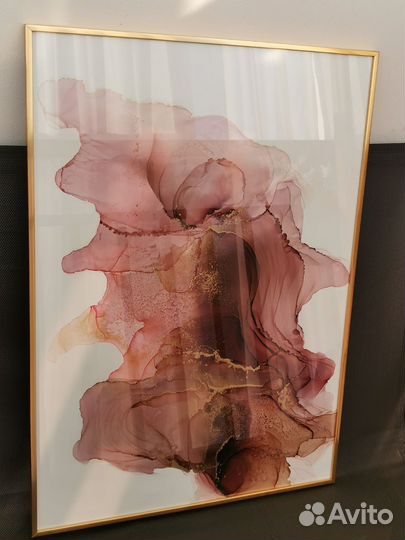 Картина в технике Ink Art (алкогольные чернила)