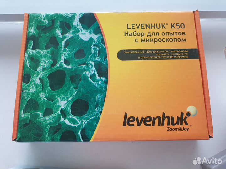 Микроскоп Levenhuk rainbow 2L plus лазурь + Наборы