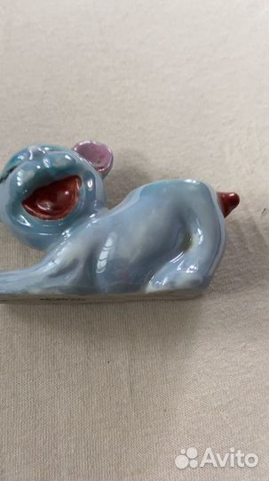 Фигурка собаки керамика made in japan