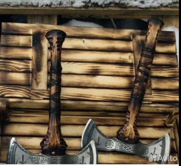 Топор кованый двусторонний походный