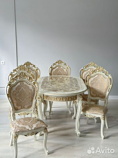 Стол «Роза» / кухонный стол и стулья / стол