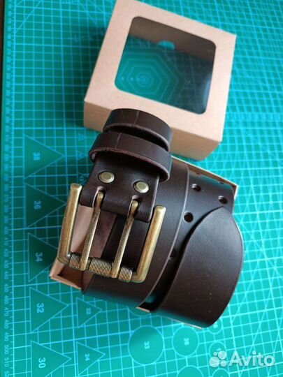 Кожаный ремень ручной работы