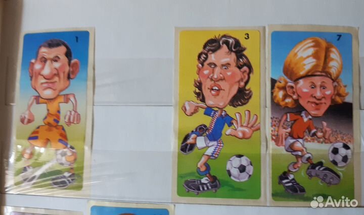 Наклейки от жвачек 90 х. Футбол