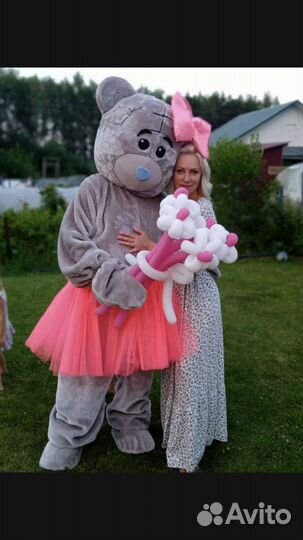 Мишка Тедди поздравление, ростовая кукла, аниматор