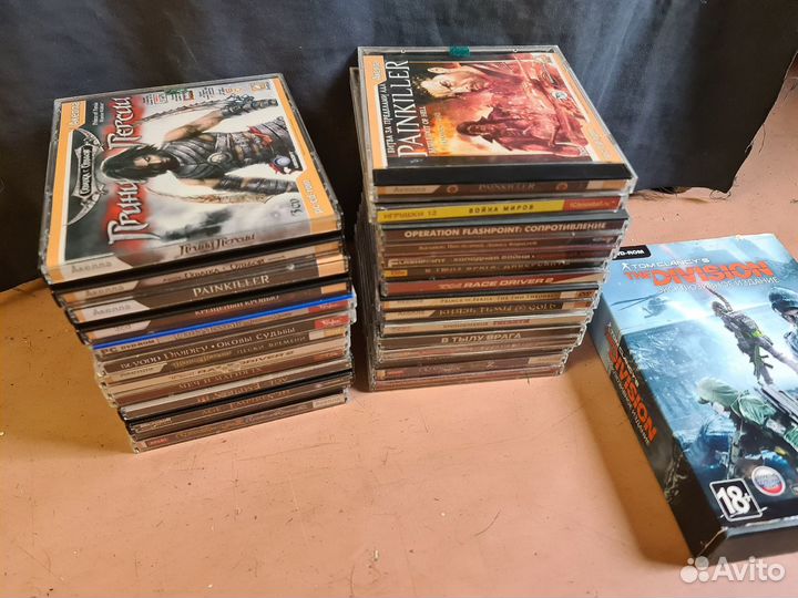 Вся стопка Диски игры пк классика для старых пк