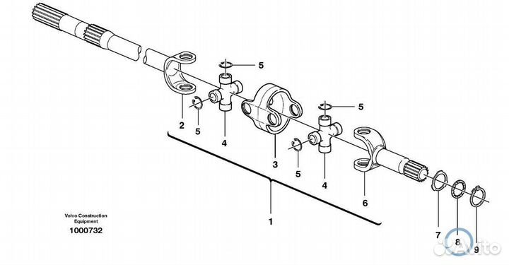 10/906310 Шайба полуоси экскаватор погрузчик