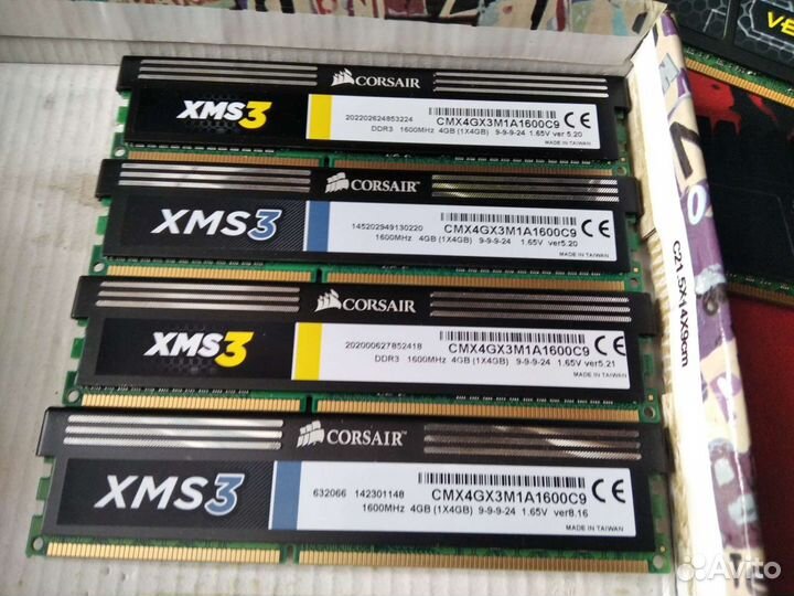 Corsair XMS3 cmx4gx3m2a1600c9 4x4 16Gb
