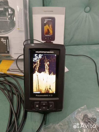 3-х Лучевой,Дон скан.Humminbird Piranha MAX 4 DI