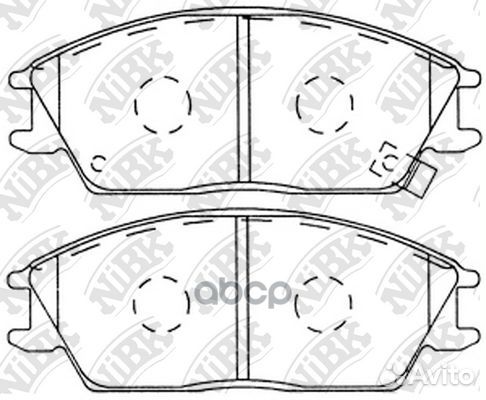 Колодки тормозные дисковые перед PN0091 NiBK