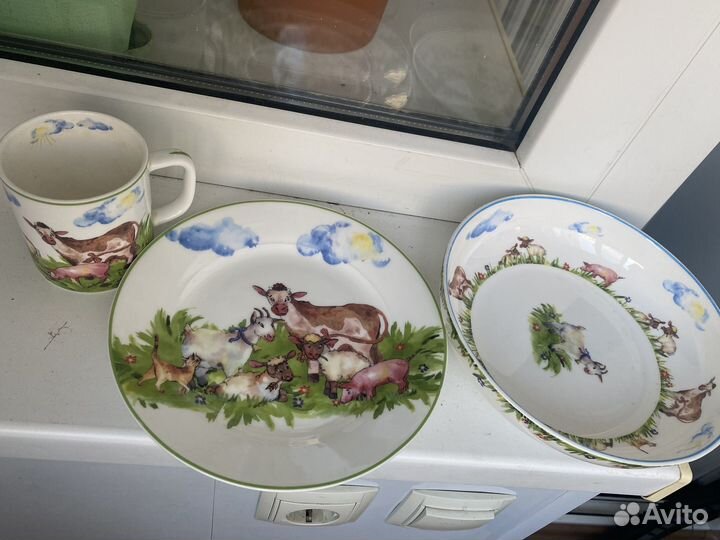 Набор детской посуды bohemia фарфор