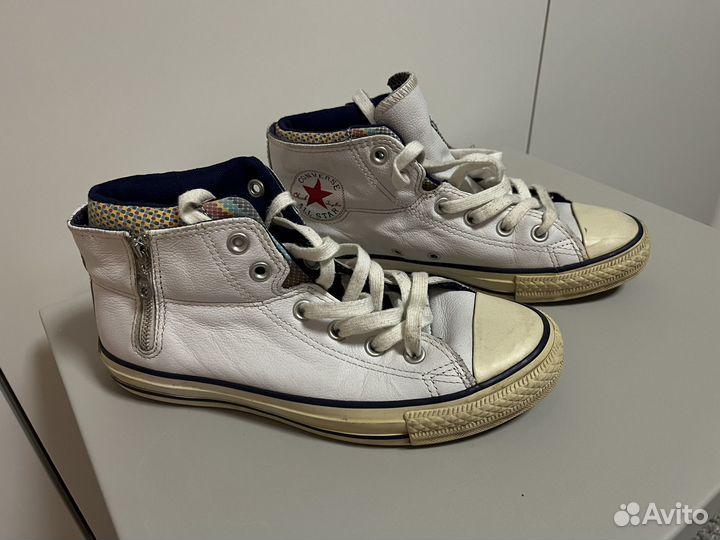 Кеды converse кожаные