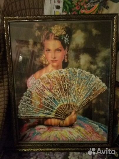 Картина бисером Синьора