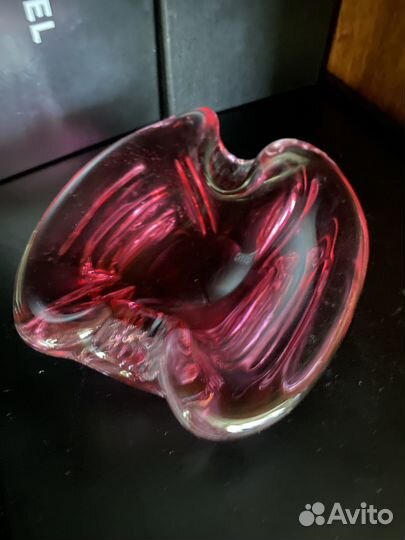 Ваза цветное стекло Чехословакия, 1970е