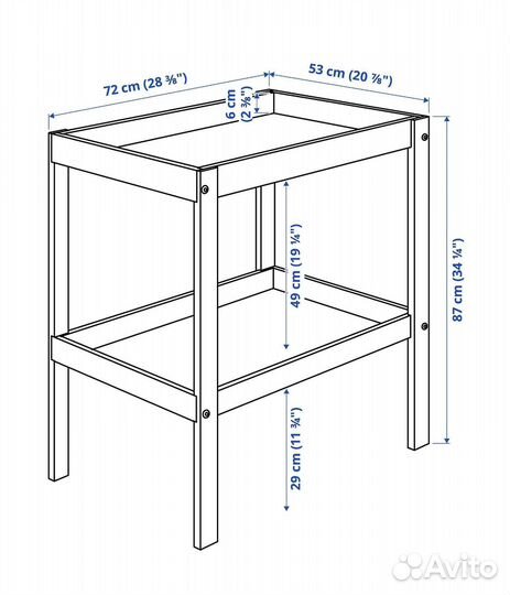 Пеленальный столик икея сниглар IKEA sniglar