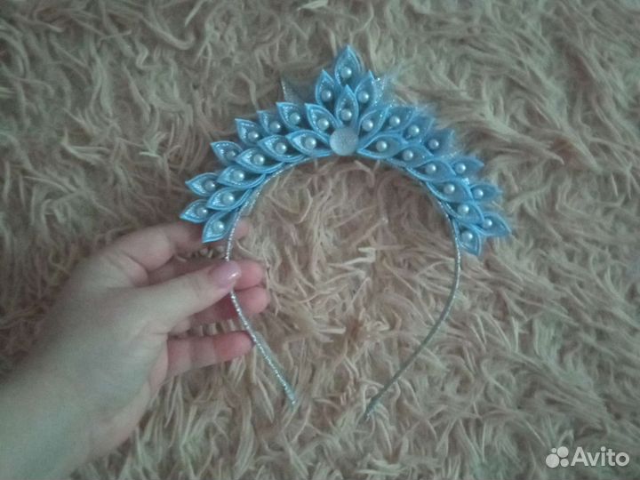 Ободок для девочки снежинка
