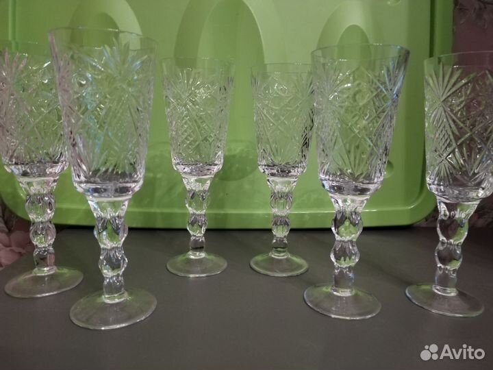 Фужеры хрустальные СССР