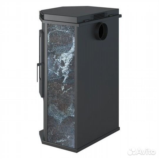 Печь Aston 12 кВт Призматик в камне с плитой Амфиб