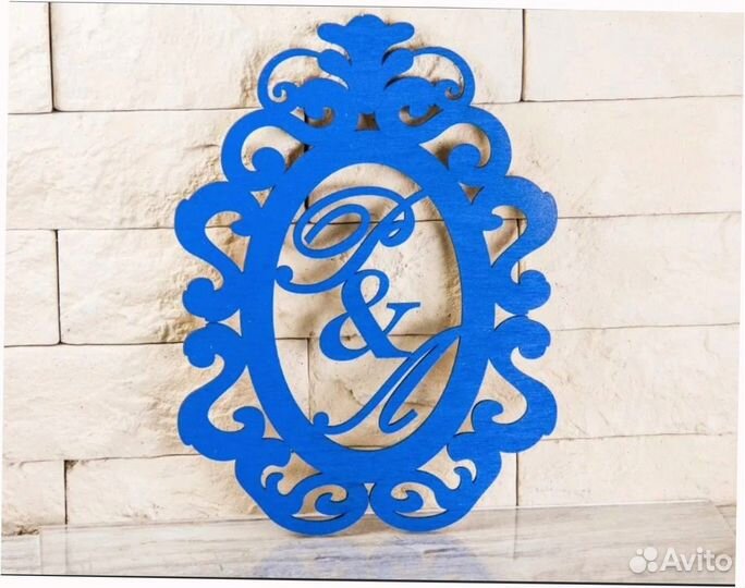 Монограмма на свадьбу, именная