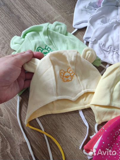 Детские шапочки для новорожденных для девочек