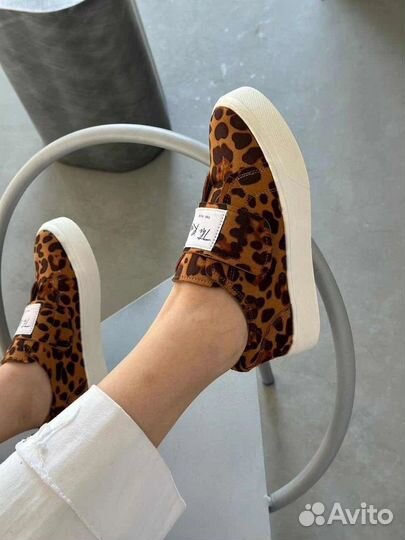 Кеды леопардовые