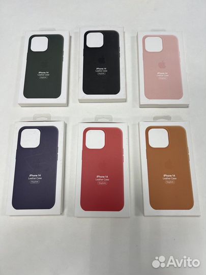 Чехол на iPhone 14 magsafe leather case