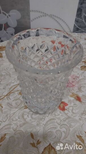 Ваза для цветов хрусталь