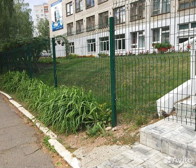 Забор сетка 3д