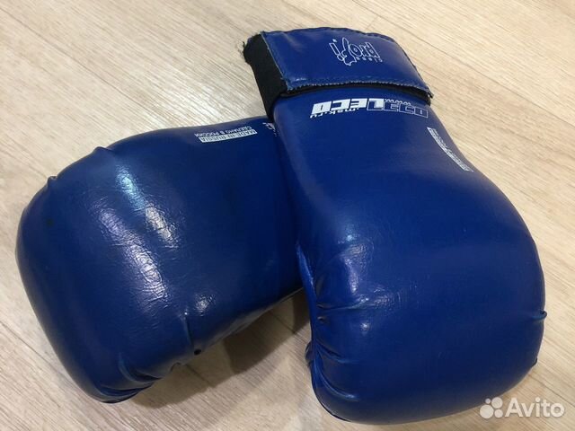 Перчатки спарринговые Leco синие
