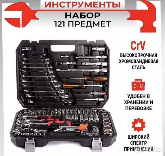 Набор инструментов 121 предмет. Звоните