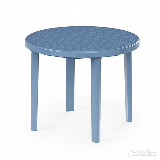 Стол садовый круглый Альтернатива М2663, (синий)