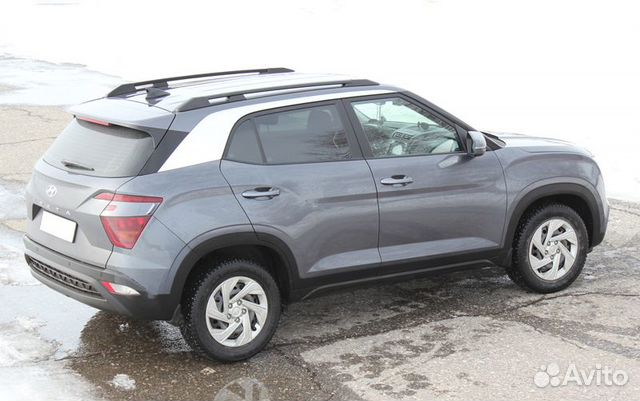 Рейлинги на крышу Hyundai Creta 2, черные