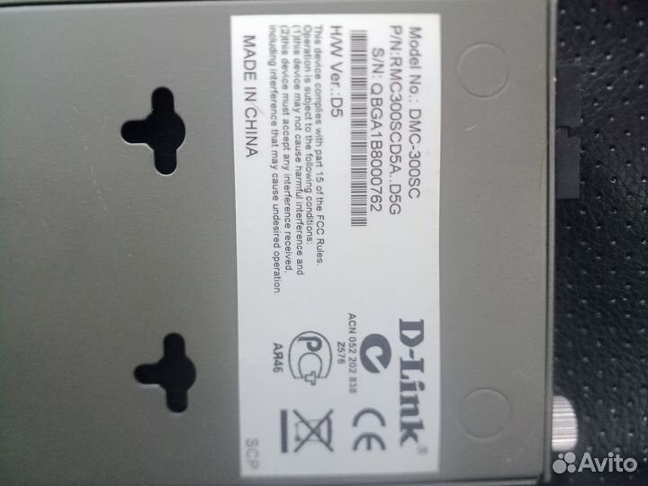 Медиаконвертер D-Link DMC-300SC